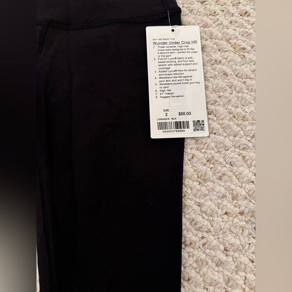 NWT Lululemon Wunder Under Crop Highrise Legging - Picture 4 of 5